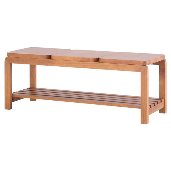 Banco De Madeira 3 Lugares Natu - Nozes - Meu Móvel De Madeira