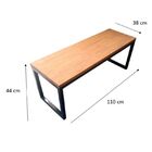 Banco De Madeira Assento Em Pinus Na Tonalidade Castanheira E