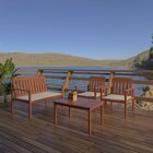 Banco De Madeira Para Área Externa Havelock Madeira