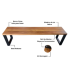 Banco De Madeira Rustico Simples E Robusto Para Varanda E Aca