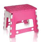 Banco De Plástico Dobrável Infantil Rosa