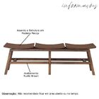 Banco Decorativo Para Varanda Cozinha 3 Lugares Eden 149cm Ma