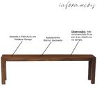 Banco Decorativo Para Varanda Cozinha Dumai 120cm Madeira Mac