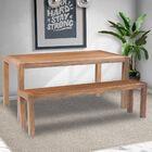 Banco Decorativo Para Varanda Cozinha Dumai 220cm Madeira Mac