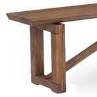 Banco Decorativo Para Varanda Okemo 220cm Madeira Maciça Waln