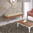 Banco Decorativo Sala De Estar Fiord 160cm Linho Bege G42 - G