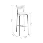 Banco Duala Cromada E Branco