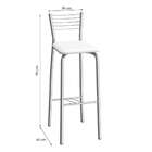 Banco Duala Cromada E Branco