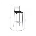 Banco Duala Cromada E Preto