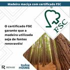 Banco Edge Renar 140 Cm Madeira Maciça Cor Walnut