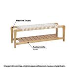 Banco Elegance Com 138 Cm Em Madeira Tauari - Amêndoa/areia