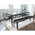 Banco Em Aço Sem Enconsto 4 Lugares Rio  Preto Fosco