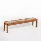 Banco Em Madeira 180x37cm Linha Traço Stain Jatobá/areia