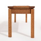 Banco Em Madeira 180x37cm Linha Traço Stain Jatobá/ocre Laran