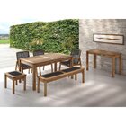 Banco Em Madeira E Corda Náutica Traço 140x37cm