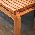 Banco Em Madeira Maciça 1,90m 4 Lugares Peji Marrom