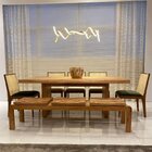 Banco Em Madeira Maciça 1,90m 4 Lugares Peji Marrom