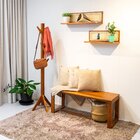 Banco Em Madeira Maciça 140cm Craft  Garapa