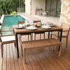 Banco Em Madeira Maciça 2 Lugares 106cm Ipanema  Polisten Jat