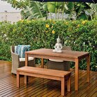 Banco Em Madeira Maciça 2 Lugares 120cm Ipanema  Polisten Jat