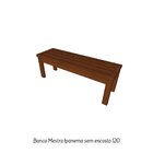 Banco Em Madeira Maciça 2 Lugares 120cm Ipanema  Polisten Nog