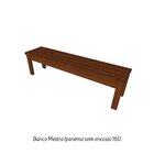 Banco Em Madeira Maciça 3 Lugares 160cm Ipanema  Polisten Jat