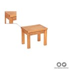 Banco Em Madeira Maciça 50cm Ipanema  Polisten Jatobá