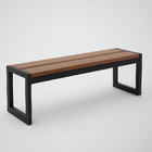 Banco Em Madeira Plástica Ecológico Sem Encosto Para Jardim 2