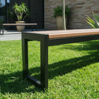 Banco Em Madeira Plástica Ecológico Sem Encosto Para Jardim 2