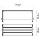 Banco Em Madeira Verona Funcional Verniz Incolor 110 Cm Tramo