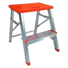 Banco Escada Banqueta Em Alumínio Dobrável 43cm 2 Degraus