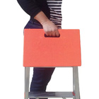 Banco Escada Banqueta Em Alumínio Dobrável 43cm 2 Degraus