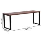 Banco Estilo Industrial Base Aço I11 Madeira Taeda Dmobiliario