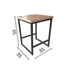 Banco Estilo Industrial Para Jardim Preto