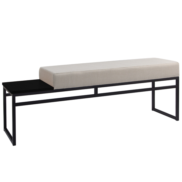 Banco Estofado 2 Lugares Paradise Conforto Elegância Recamier