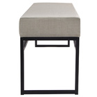 Banco Estofado 2 Lugares Paradise Conforto Elegância Recamier