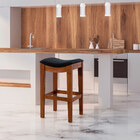 Banco Estofado Alto Londres 43 X 70 Cm Bar Bancada Madeira Ma