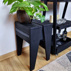 Banco Floripa 47x35x33 Em Madeira De Pinus - Preto