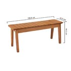 Banco Garden 2 Lugares Sem Encosto Natural