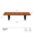 Banco George Nelson - Aparador - Marrom Canela