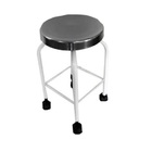 Banco Giratório Em Epóx Assento Inox