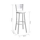 Banco Harare Cromada E Branco