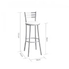 Banco Harare Cromada E Branco