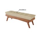 Banco Ibiza 120 Cm - Imbuia/bege
