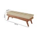 Banco Ibiza 160 Cm - Imbuia/bege