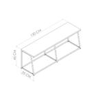 Banco Industrial 130 Cm - Preto/carvalho