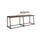 Banco Industrial 130 Cm - Preto/carvalho