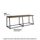 Banco Industrial 130 Cm - Preto/carvalho