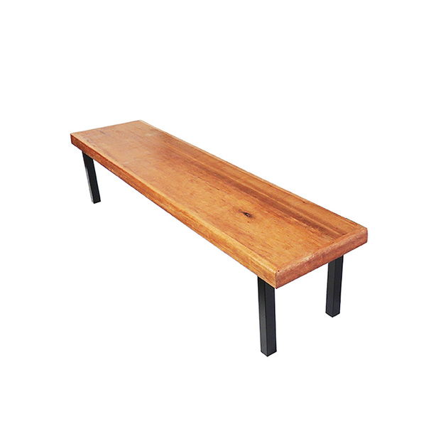 Banco Industrial Dallas Madeira Maciça 1 50m Ferragem Preta