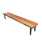 Banco Industrial Dallas Madeira Maciça 2 50m Ferragem Preta